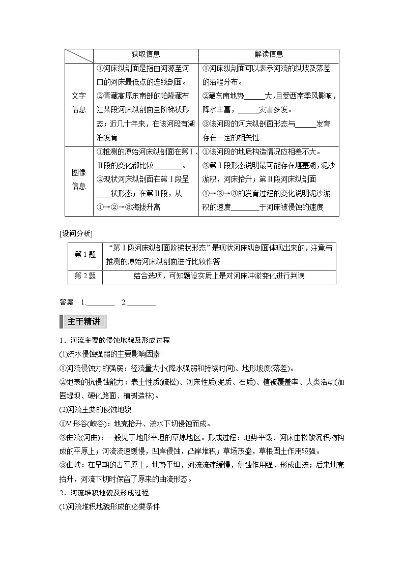 新高考版高考地理二轮复习（新高考版） 第1部分 专题突破 专题4 考点2　常见外力地貌的形成02
