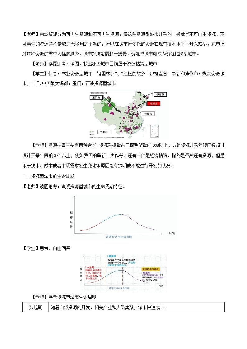 【人教版地理】选择性必修二  2.3 资源枯竭型城市的转型发展（课件+教案+学案+分层练习）03