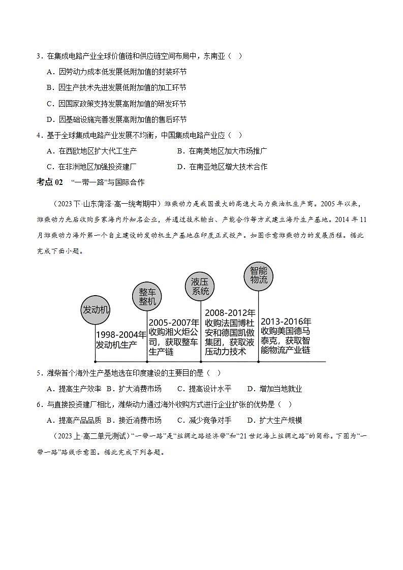 【人教版地理】选择性必修二  4.4 国际合作（课件+教案+学案+分层练习）02