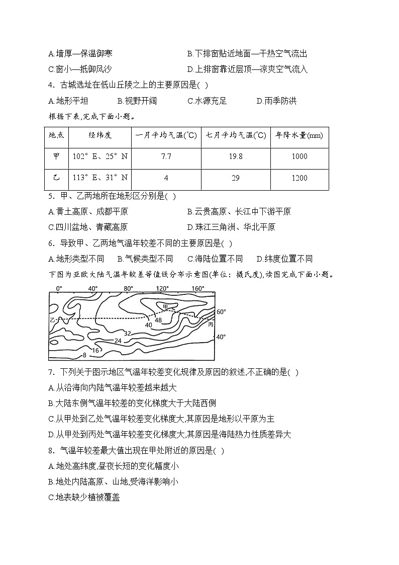 霍尔果斯市苏港中学2022-2023学年高二下学期4月期中考试地理试卷(含答案)第2页
