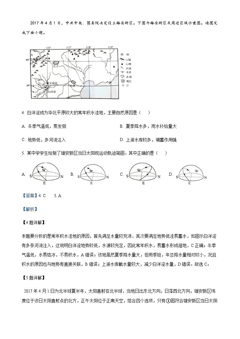 2023-2024学年天津市宁河区高二上学期期末练习地理试题含解析03