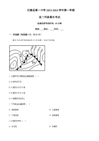 2023-2024学年新疆维吾尔自治区喀什地区巴楚县第一中学高二上学期1月期末地理试题含解析