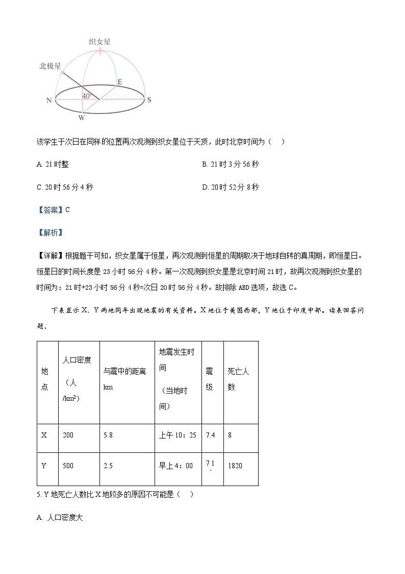 2023-2024学年广东省汕头市潮阳区高二上学期期末地理模拟试卷含解析03