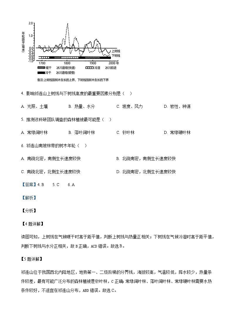 2023-2024学年贵州省黔西南州兴义市第一中学高三上学期第五次月考地理试题含答案03