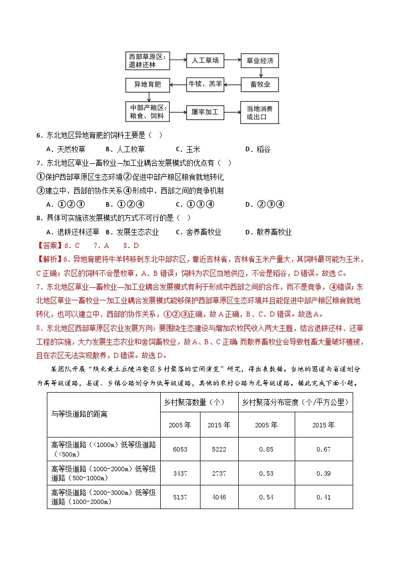 【开学摸底考】高三地理01（湖南专用）-2023-2024学年高中下学期开学摸底考试卷.zip03