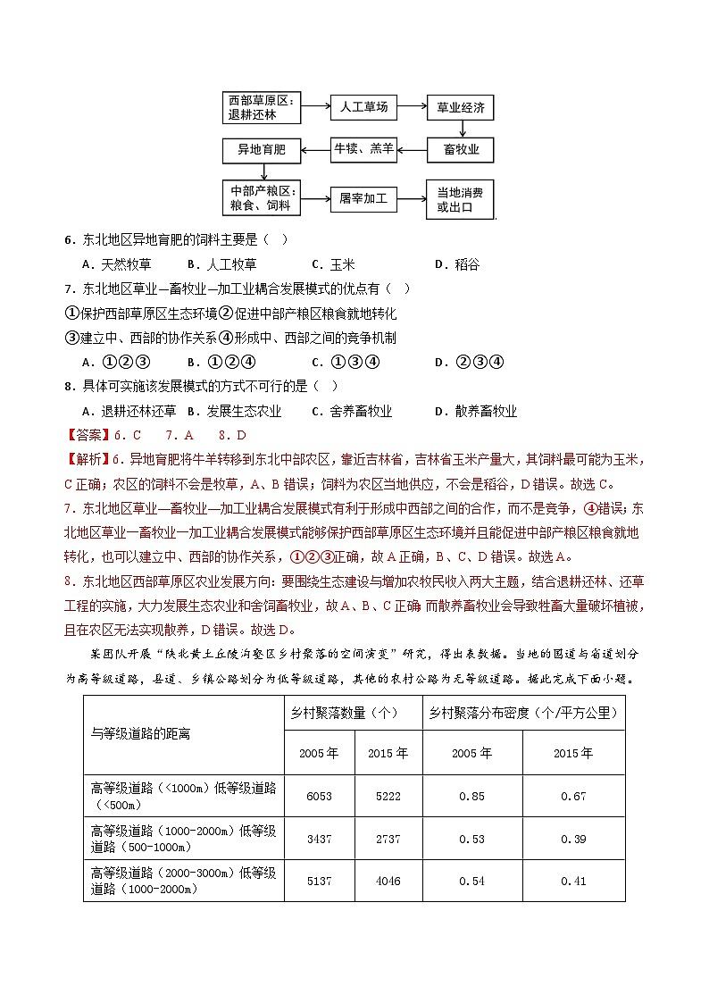 高三地理开学摸底考（湖南专用）（解析版）第3页