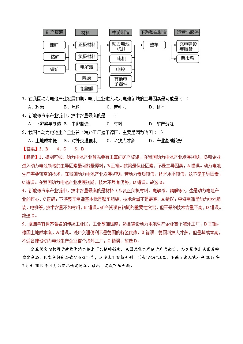 【开学摸底考】高三地理（福建专用，高考全部内容）-2023-2024学年高中下学期开学摸底考试卷.zip02