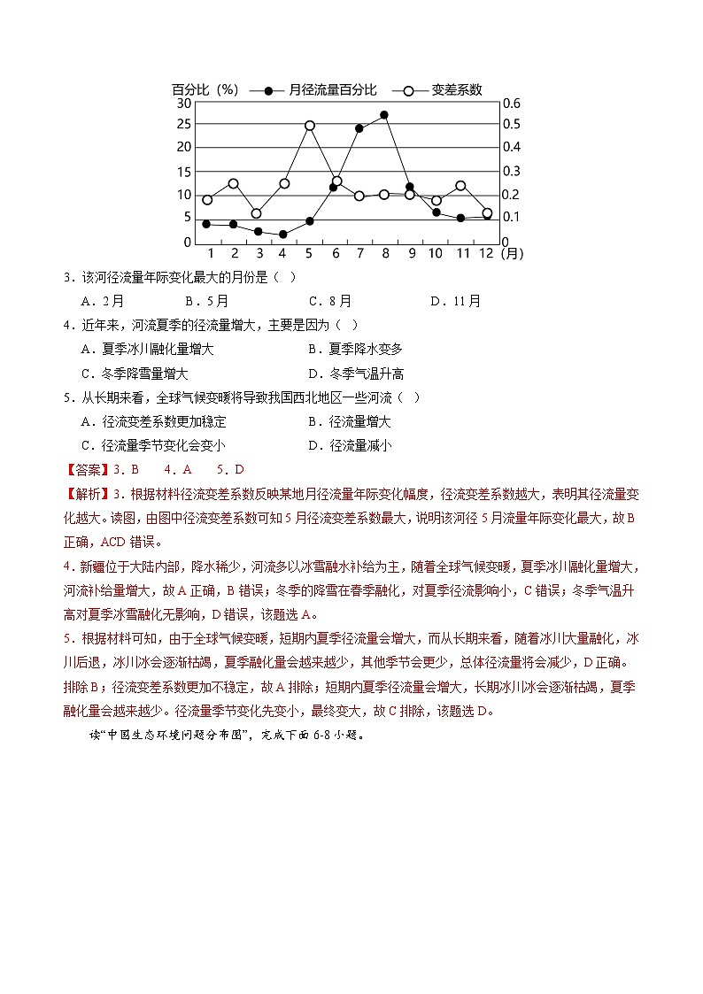【开学摸底考】高二地理（人教版通用 选必1+选必2）-2023-2024学年高二地理下学期开学摸底考试卷.zip02