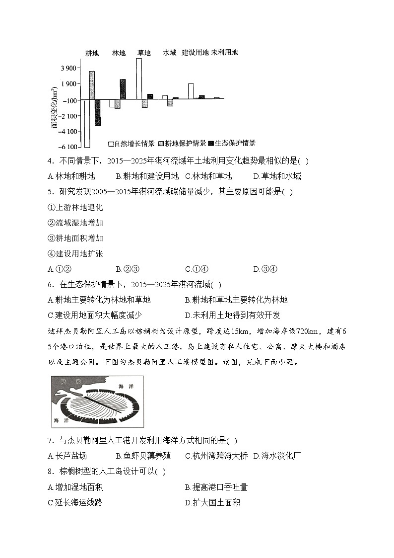 专题五 自然资源与国家安全——2024届地理二轮复习区域发展与国家安全模块训练(含答案)第2页