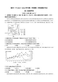 97，福建省福州第一中学2023-2024学年高三上学期期末考试地理试题()