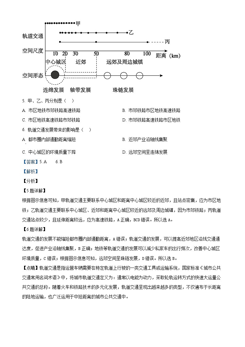 2024年1月浙江省普通高校招生选考科目考试地理试卷（Word版附解析）03