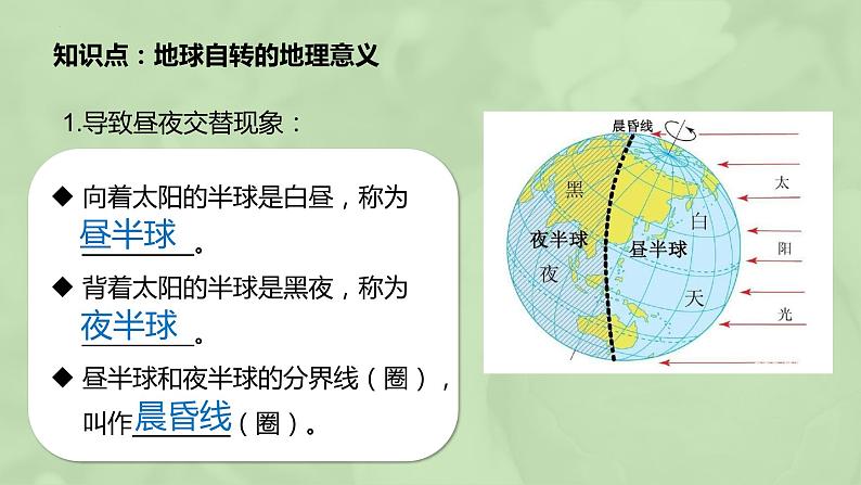 【湘教版地理】选修一  第一章 地球的运动（单元复习）课件07