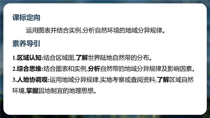 【湘教版地理】选修一  5.2 自然环境的地域差异性（1、2、3课时）课件02