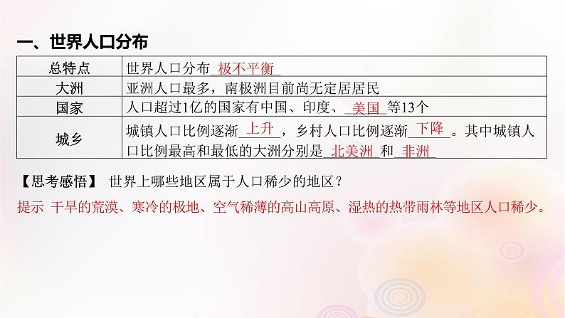江苏专版2023_2024学年新教材高中地理第一章人口与地理环境第一节人口分布课件湘教版必修第二册06