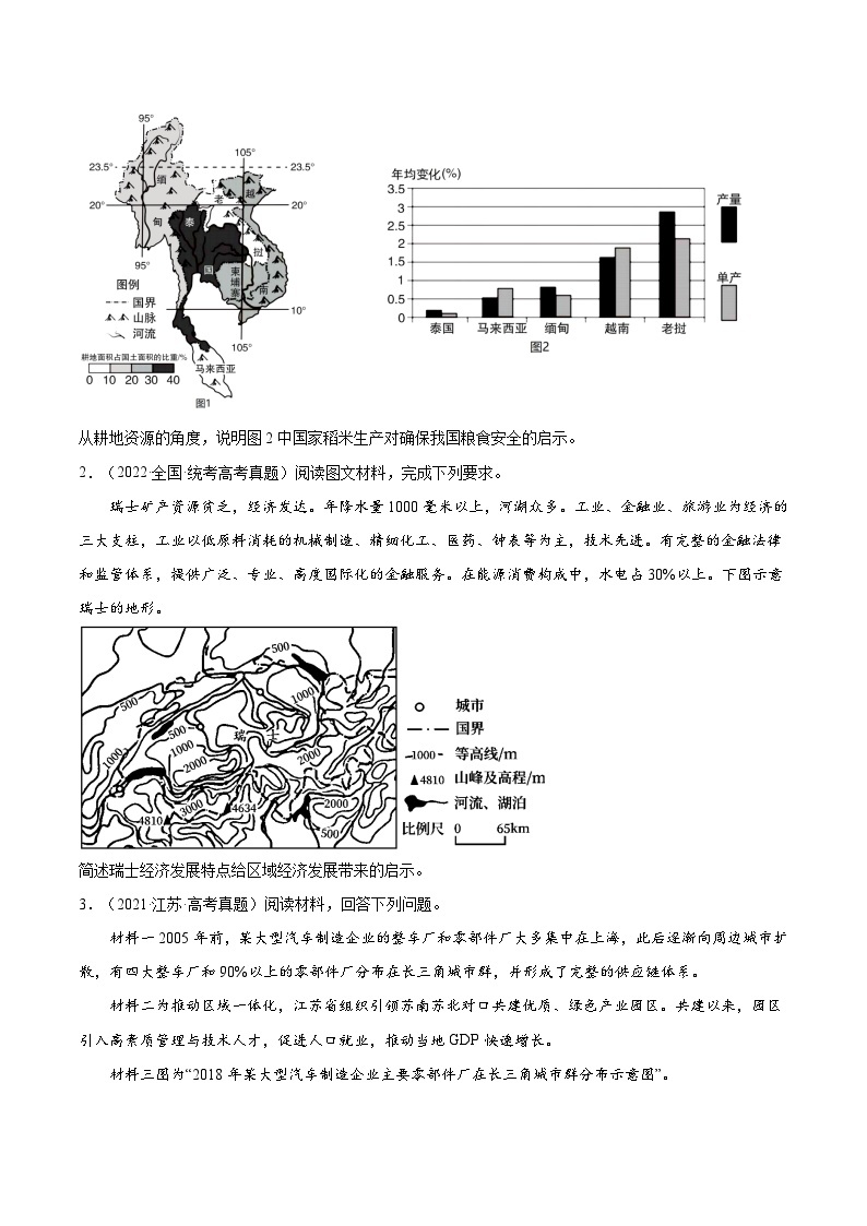 题型06 启示类（答题模版）-2024年高考地理答题技巧与模板构建（题型突破）02