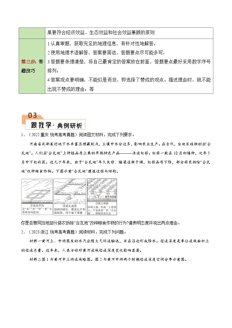 题型07 探究类（答题模版）-2024年高考地理答题技巧与模板构建（题型突破）02