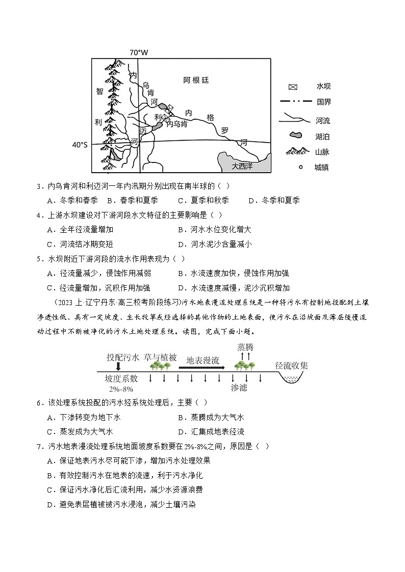 （新高考）高考地理二轮复习专题04  水体运动规律（练习）（原卷版）第2页