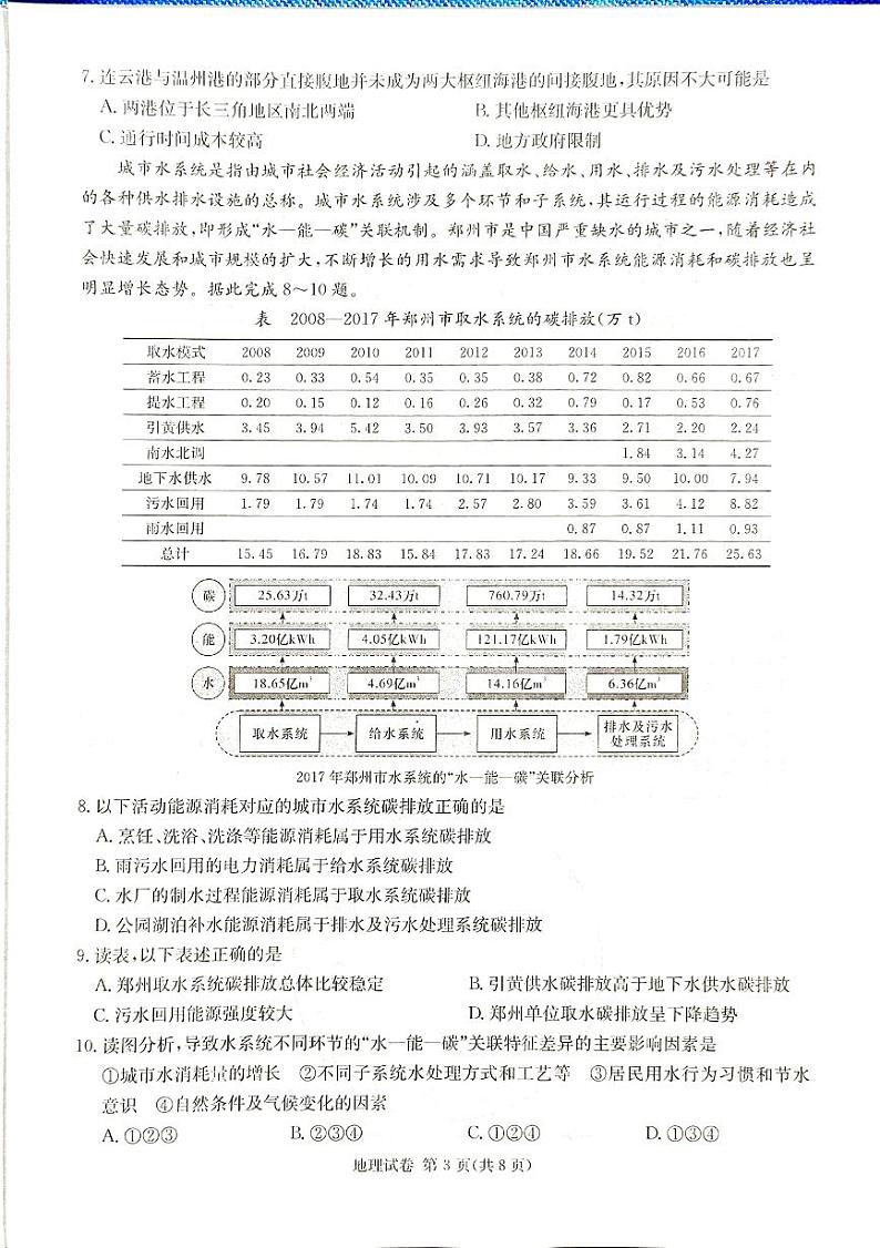 2024湖南省新高考教学教研联盟高三下学期第一次联考试题地理PDF版含解析03