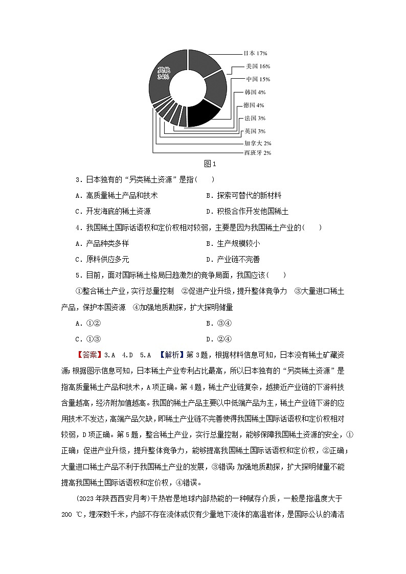 2024春高中地理第一章自然环境与人类社会综合检测卷新人教版选择性必修3第2页