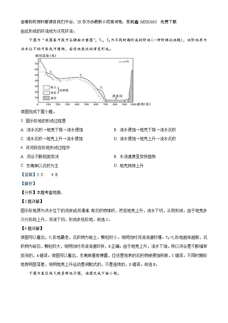 195，浙江省东阳市第二高级中学2023-2024学年高二下学期入学检测地理试卷第2页