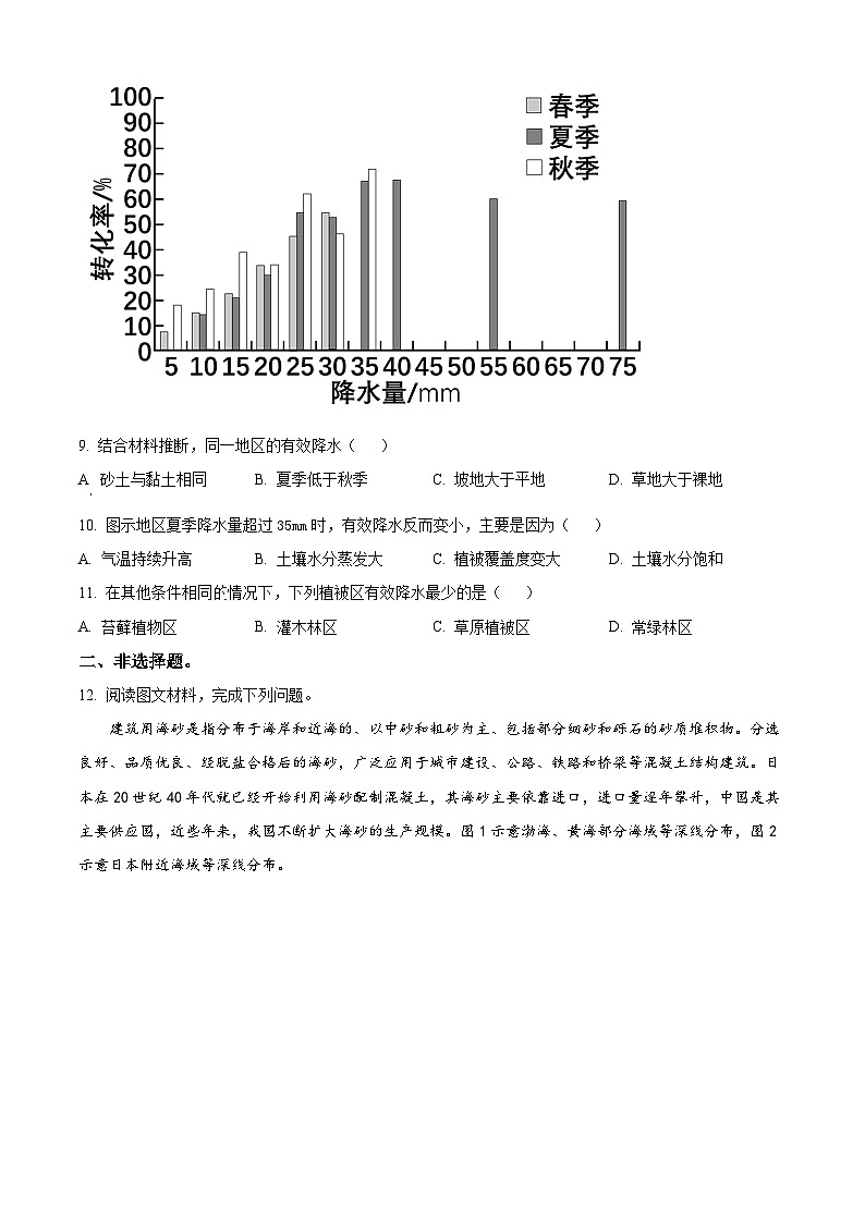 四川省成都市树德中学2023-2024学年高三下学期开学考试地理试卷（Word版附解析）03