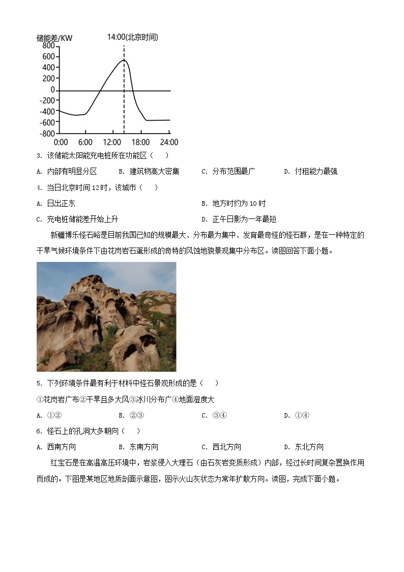 浙江省2023_2024学年高二地理上学期10月月考试题含解析02