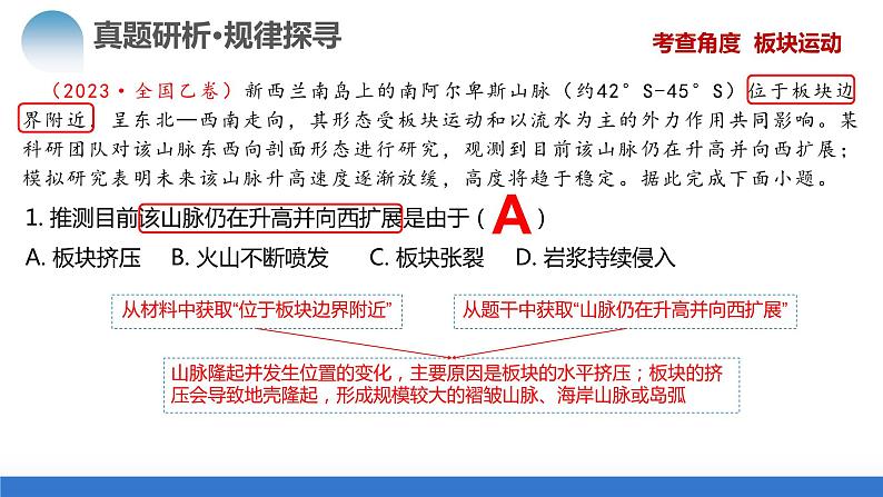 专题05 地质运动规律（课件）-2024年高考地理二轮复习讲练测（新教材新高考）第8页