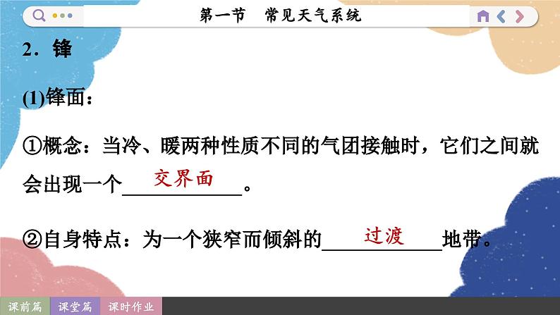 高中地理人教版（2019）选择性必修第一册3.1 常见天气系统课件第8页