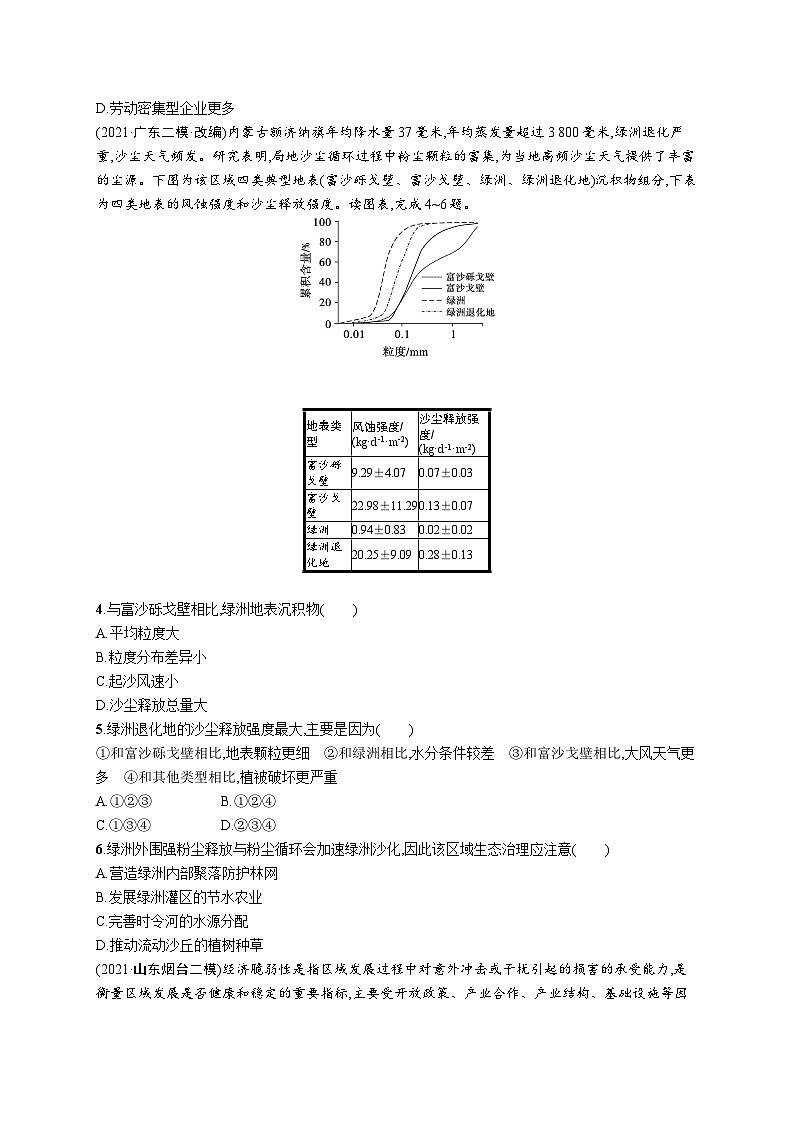 2024年高考地理二轮专项复习选择题限时练（九）（Word版附解析）02