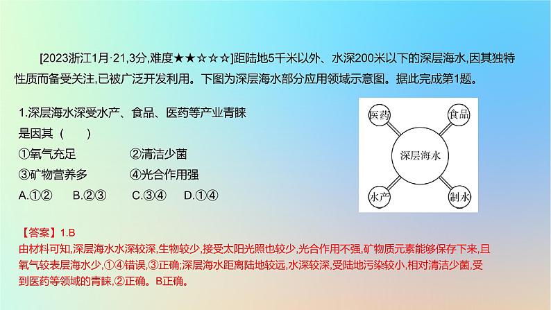 2025版高考地理一轮复习真题精练专题十四资源环境与国家安全第35练资源安全与国家安全课件第7页