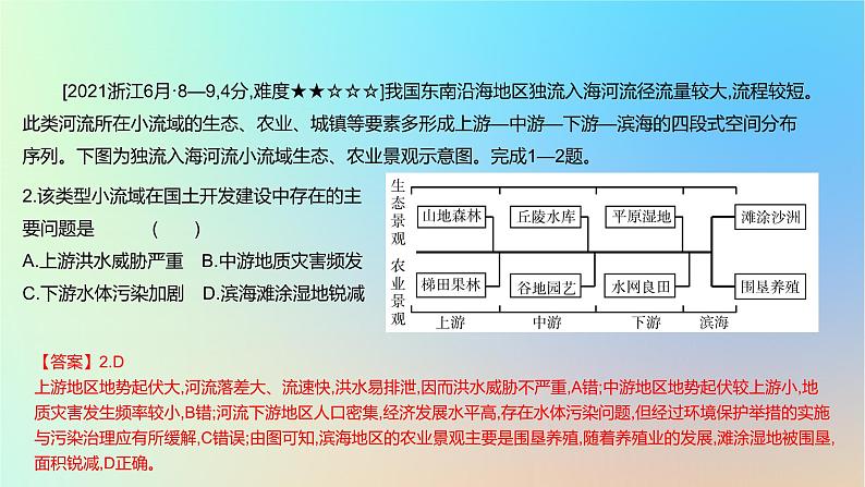 2025版高考地理一轮复习真题精练专题十三区域发展第34练区际联系与区域协调发展课件第3页