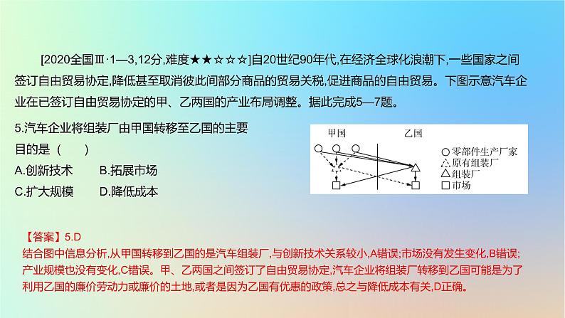 2025版高考地理一轮复习真题精练专题十三区域发展第34练区际联系与区域协调发展课件第6页