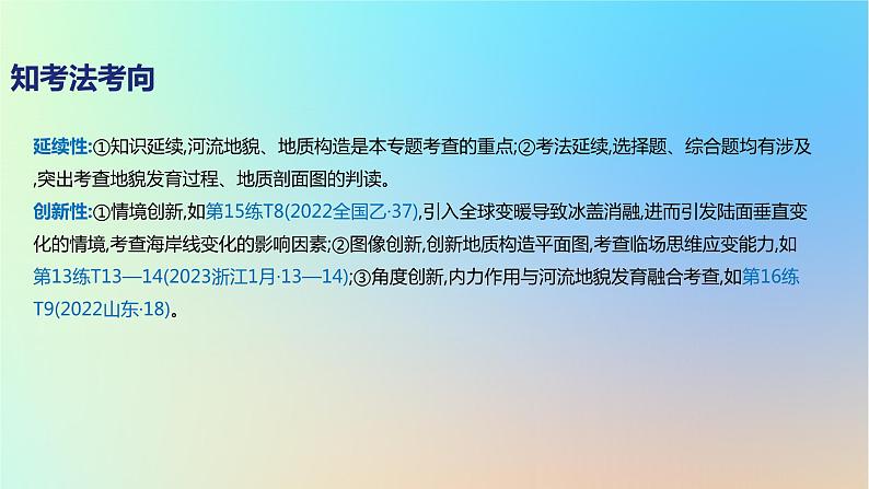 2025版高考地理一轮复习真题精练专题五地表形态的塑造第13练地质作用过程课件03