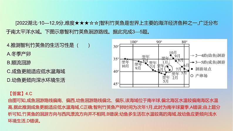 2025版高考地理一轮复习真题精练专题四地球上的水第12练海洋水课件第5页