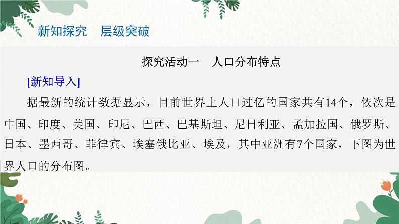 高中地理鲁教版（2019）必修二 第一单元 第一节　人口分布课件04