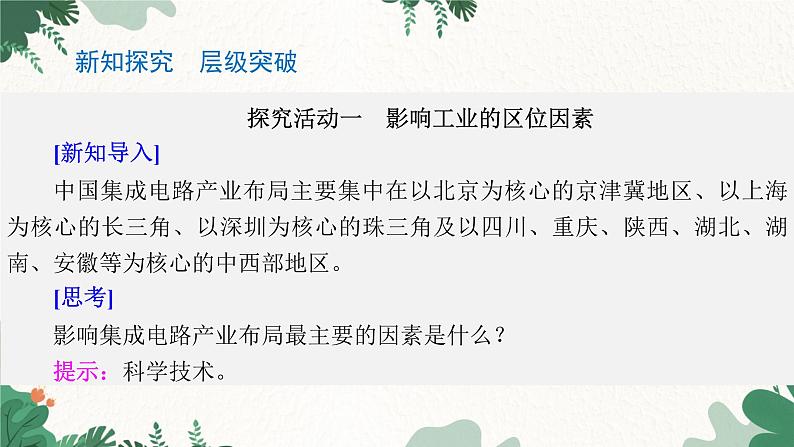 高中地理鲁教版（2019）必修二 第三单元 第二节　工业的区位选择课件03