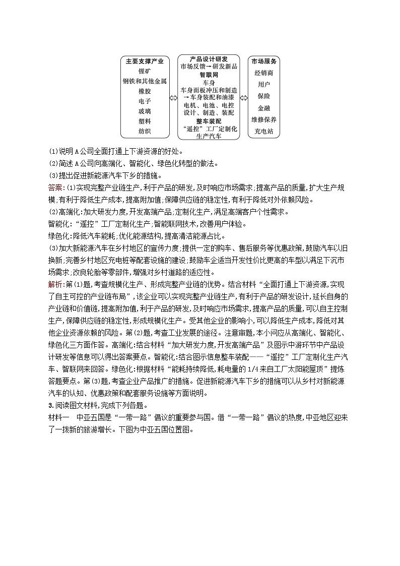 2024届新高考地理二轮总复习非选择题限时练1（附解析）02