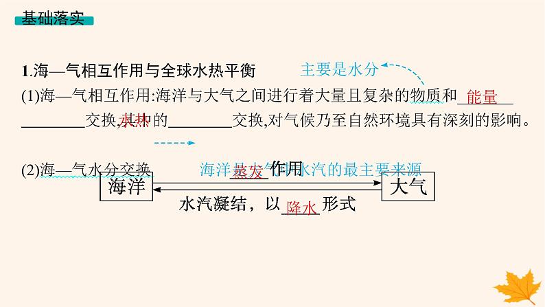 备战2025届高考地理一轮总复习第1篇自然地理第4章地球上的水第4讲海_气相互作用课件05