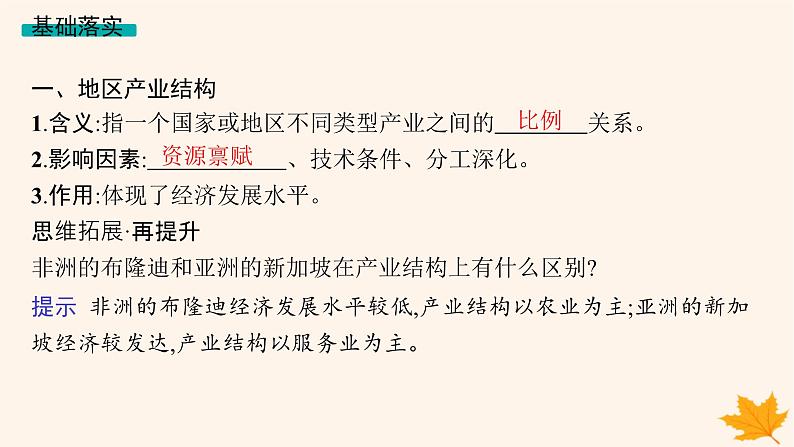 备战2025届高考地理一轮总复习第3篇区域发展第15章城市产业与区域发展第2讲地区产业结构变化课件05