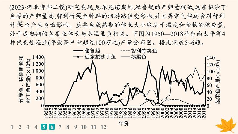 备战2025届高考地理一轮总复习第1篇自然地理第4章地球上的水课时规范练23海_气相互作用课件第8页