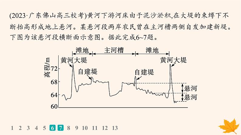 备战2025届高考地理一轮总复习第3篇区域发展第16章区际联系与区域协调发展课时规范练54流域内协调发展课件07