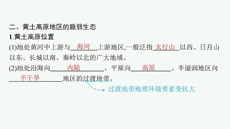 第11单元 不同类型区域的发展 第1节 生态脆弱地区的发展——以黄土高原地区为例 2025年高考地理一轮总复习课件+习题鲁教版（新高考新教材）06