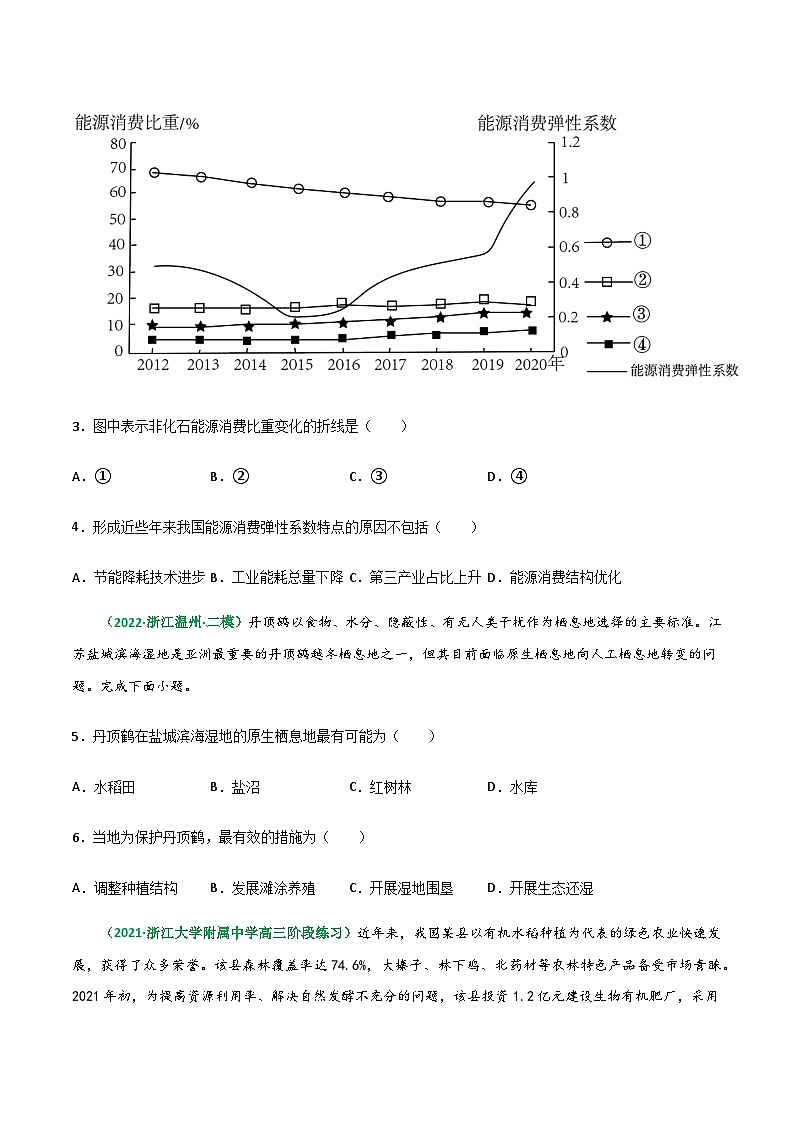 专题28 人地关系与可持续发展（精选练习）-备战高考地理一轮复习全考点精讲练（浙江专用）(原卷版）第2页