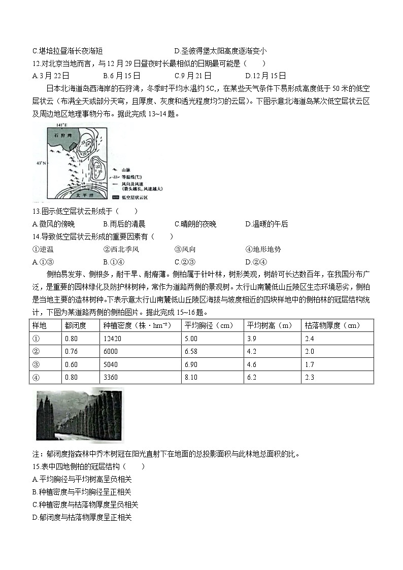 2024届辽宁省高考二模地理试题第3页