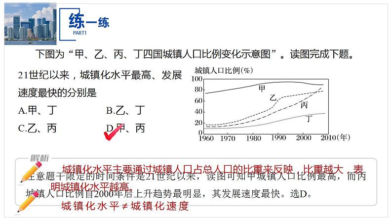 2023-2024学年湘教版（2019）必修第二册 2.2.3城镇化进程及其影响 课件第5页