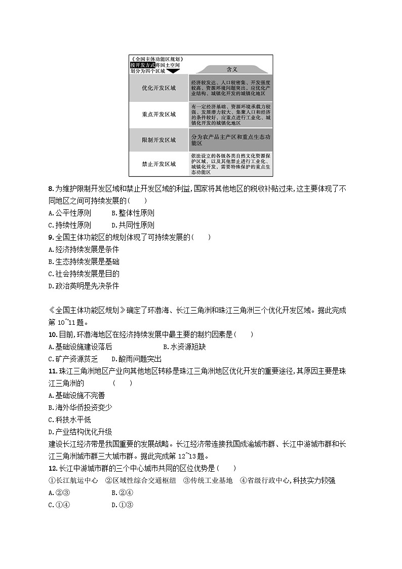 2025届高考地理一轮复习专项练习第十二章环境与发展03