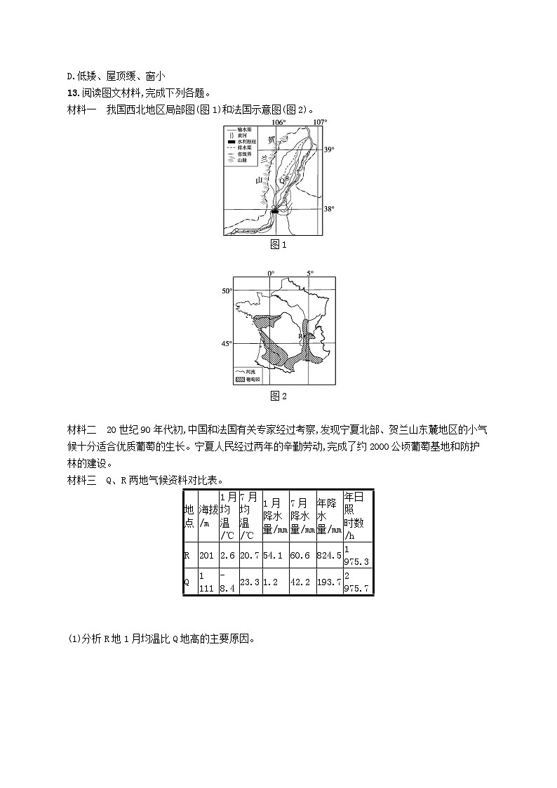 2025届高考地理一轮复习专项练习课时规范练33区域与区域发展03