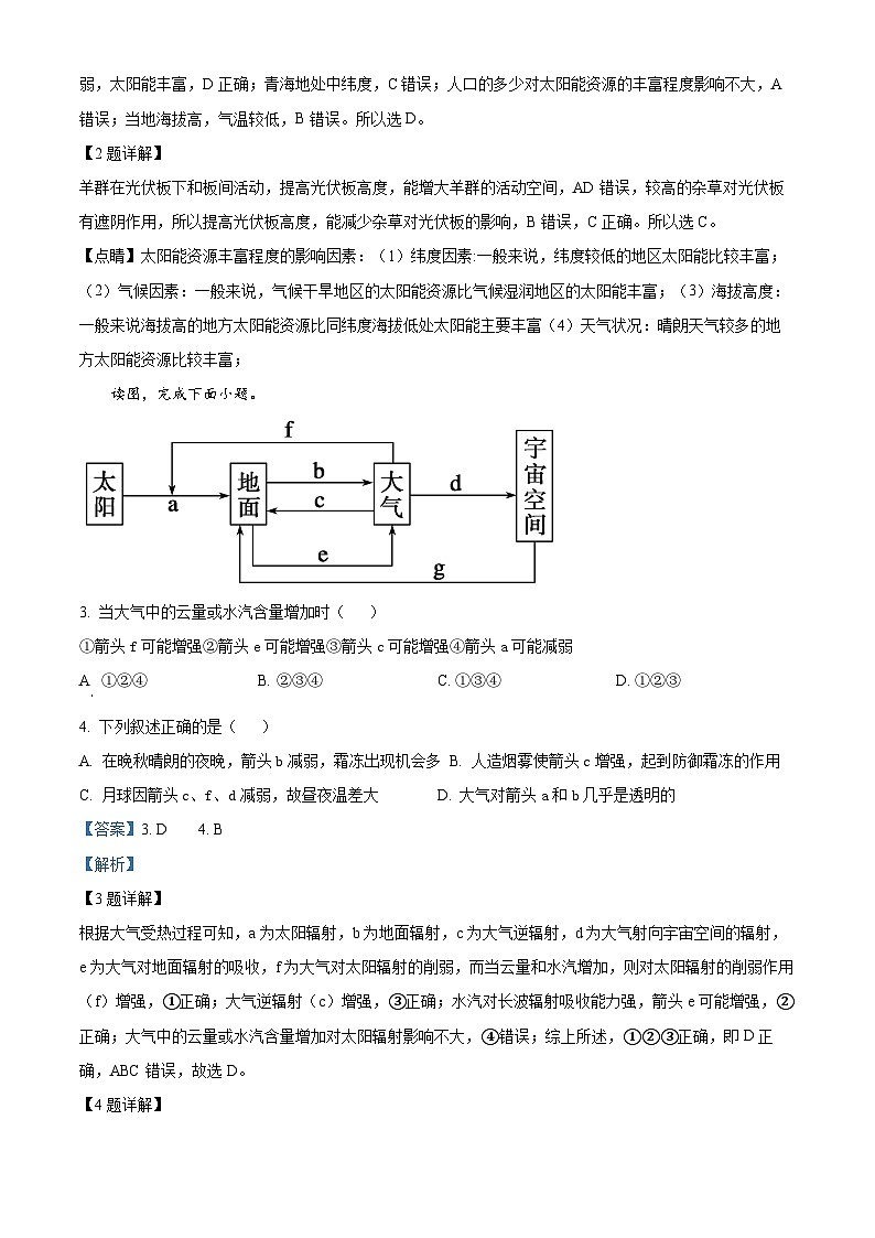 精品解析：陕西省安康市高新中学等学校2023-2024学年高一下学期3月月考地理试题（解析版）第2页