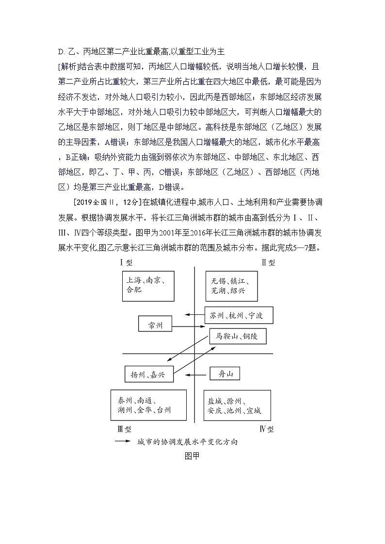 专题十八 城市、产业与区域发展2024五年高考题分类训练（地理）第3页