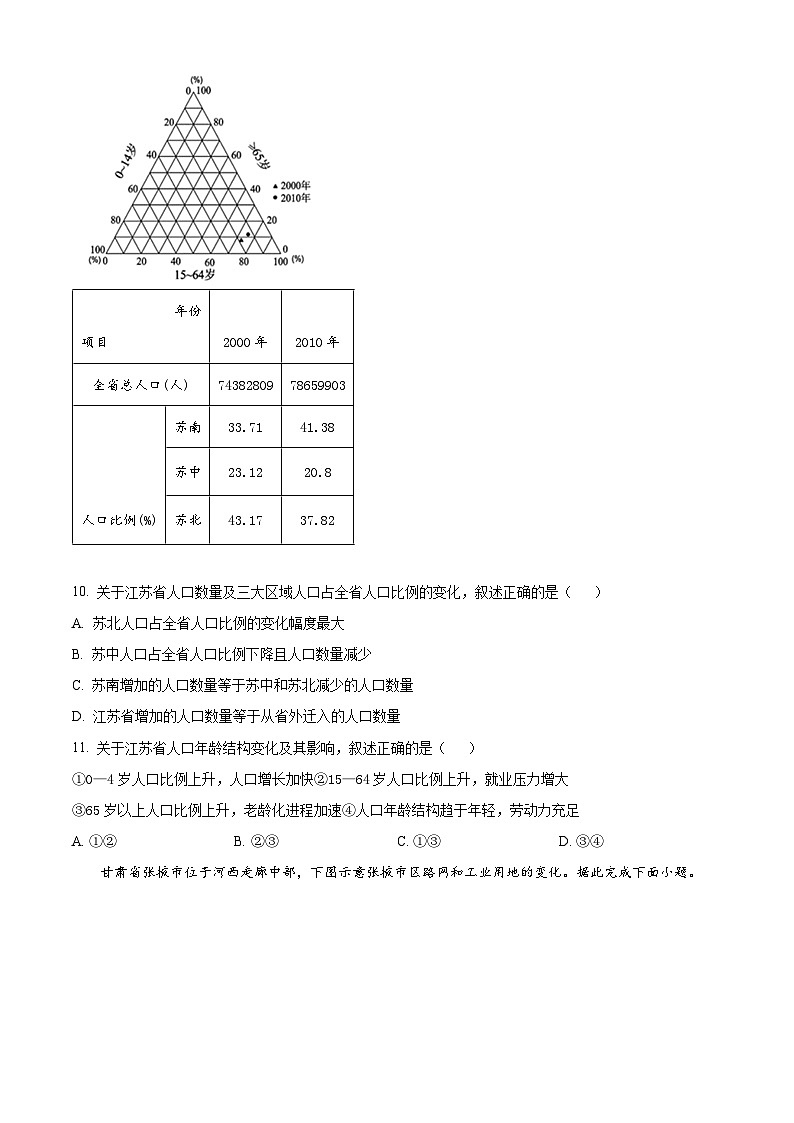 山东省泰安市宁阳县第一中学2023-2024学年高一下学期3月月考地理试题（原卷版）第3页